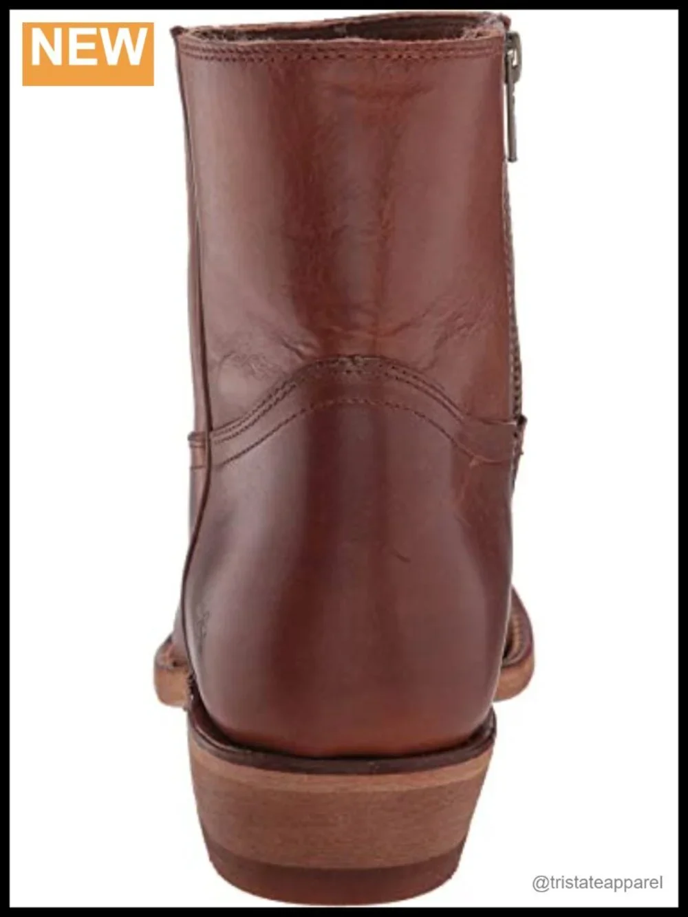 Frye Billy Inside Zip Ankle Booties Women's Antiqued Leather Low Heel Zip
